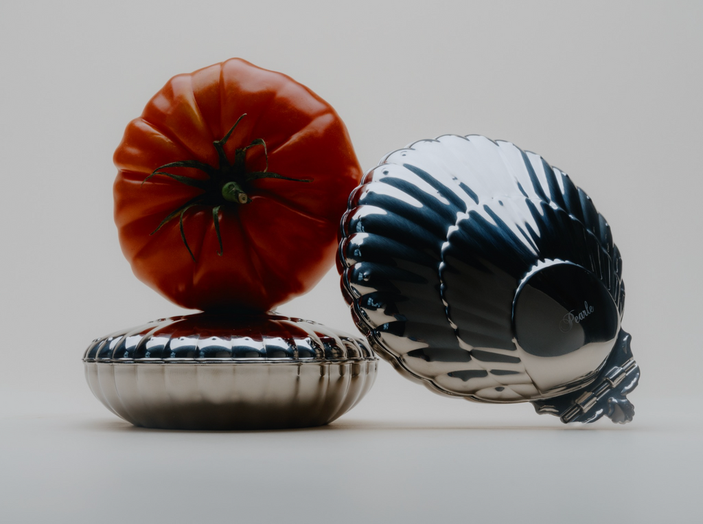 Stainless Steel Caviar Serving Shell