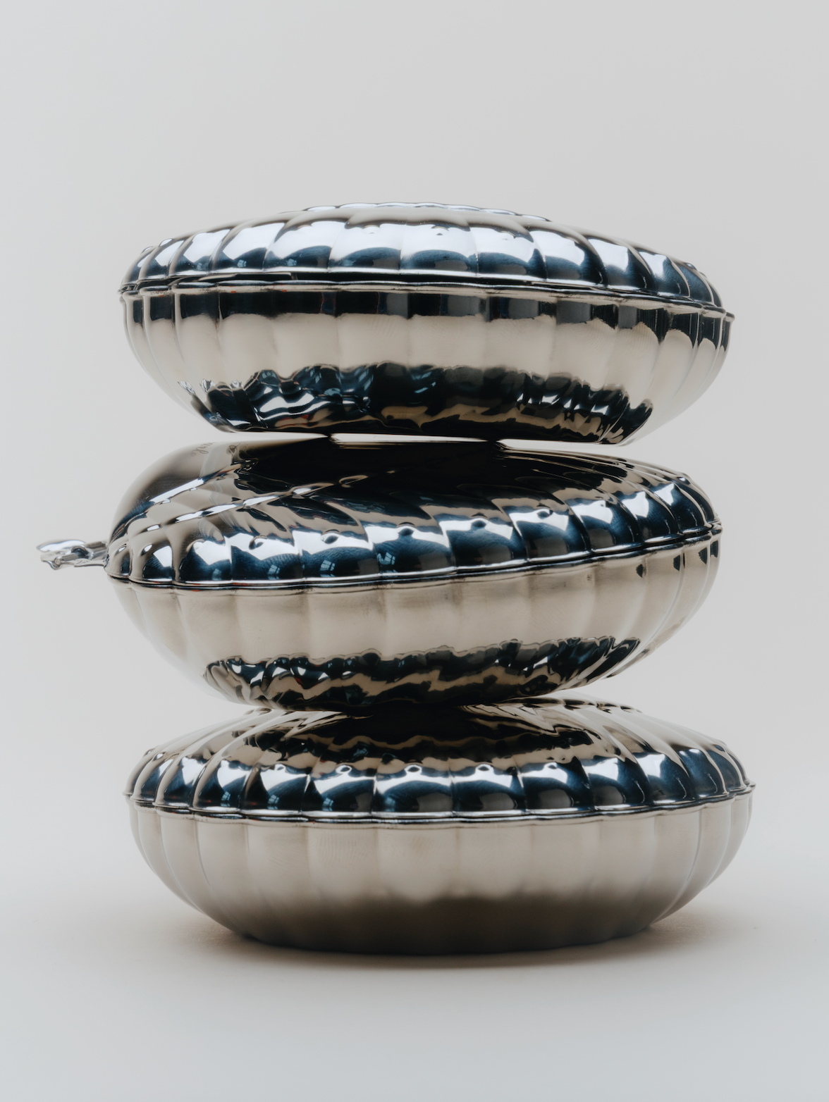 Stainless Steel Caviar Serving Shell