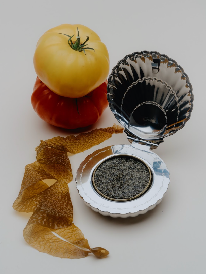 Stainless Steel Caviar Serving Shell